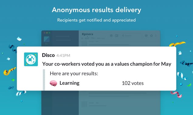 Company Values Nominations by Disco