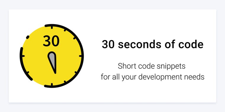 30 seconds of code