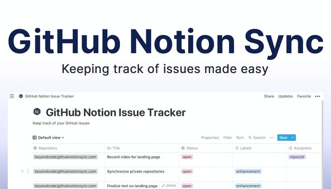 GitHub Notion Sync