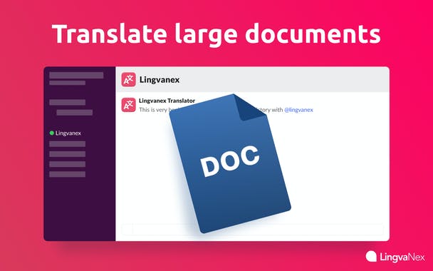 Lingvanex Translator for Slack