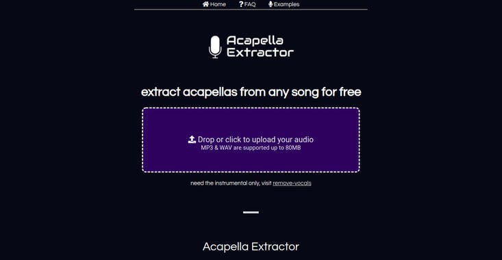 Acapella Extractor