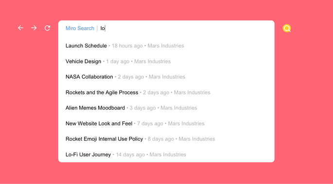 Miro Search Extension