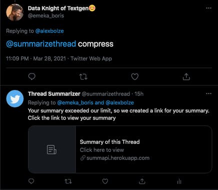 Twitter Thread Summarizer