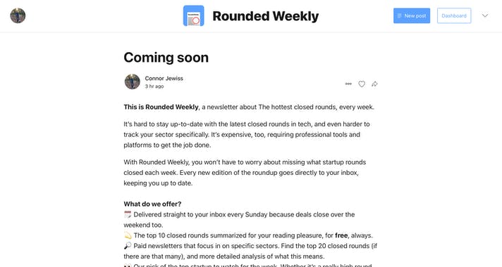 Rounded Weekly