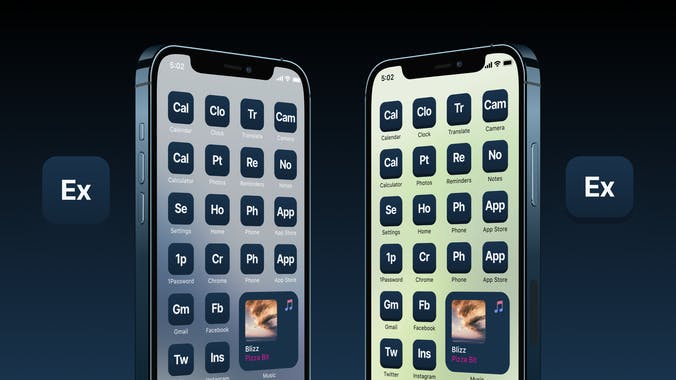 Periodic Table Style iOS 14 Icons