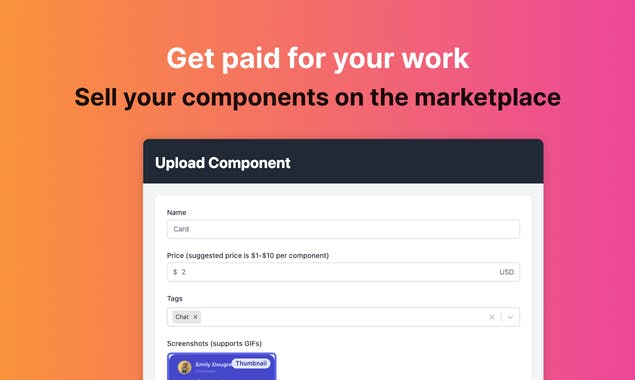 FrontWork Component Marketplace