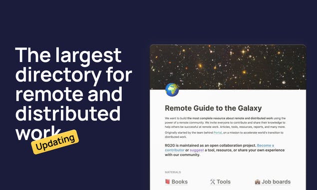 Remote Guide to the Galaxy