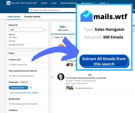 LinkedIn Email Extractor by mails.wtf