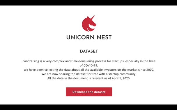 Unicorn Nest Dataset