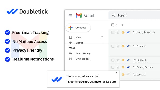 Doubletick for Gmail