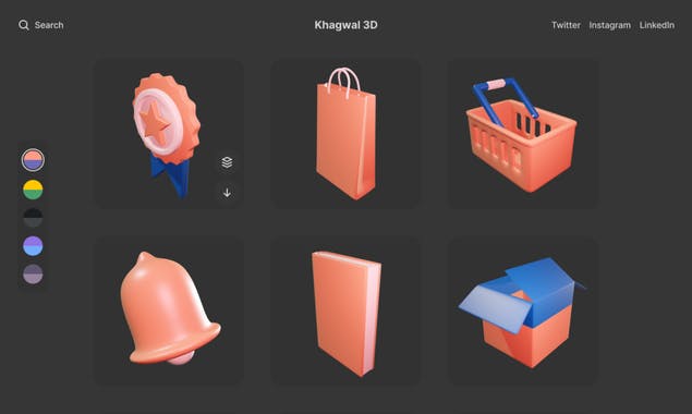 Khagwal 3D Illustration Library