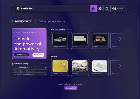 Kaedim Platform