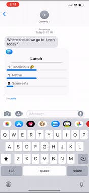 Polls for iMessage 2.0