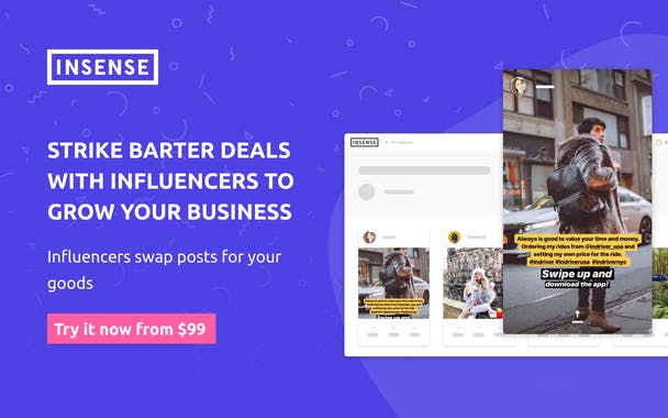 Insense Barter with Influencers