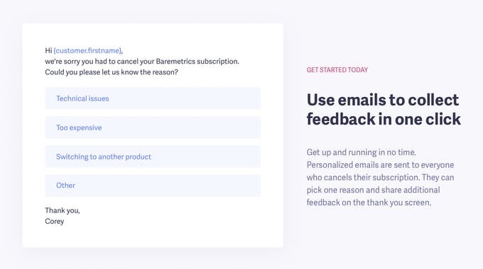 Baremetrics Cancellation Insights 2.0