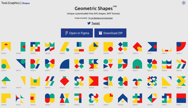 1300 Geometric Shapes