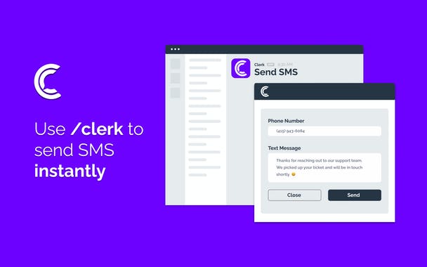 Clerk SMS for Slack