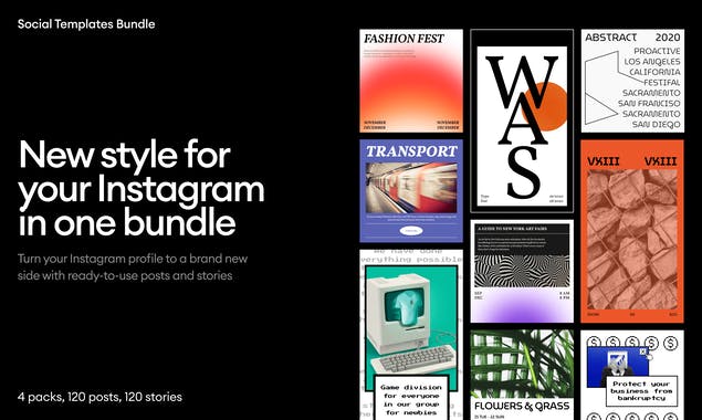 Social Templates Bundle for Instagram