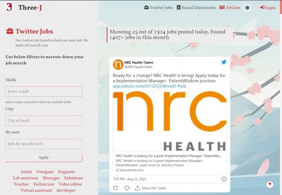 Twitter Job Board