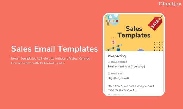 Cold Email Templates by Clientjoy