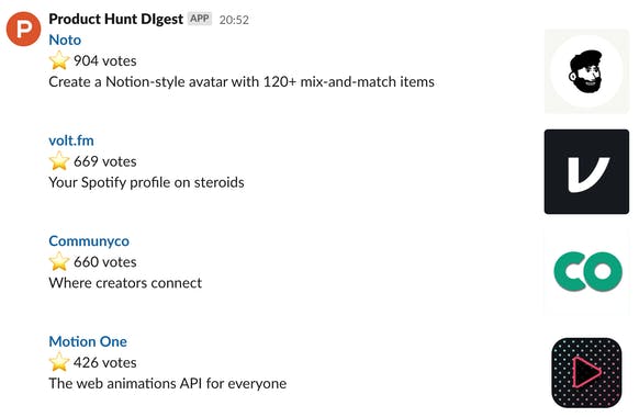 Product Hunt Digest (Unofficial)
