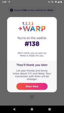 1.1.1.1 + WARP