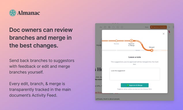 Crowdsourced Technical Docs by Almanac