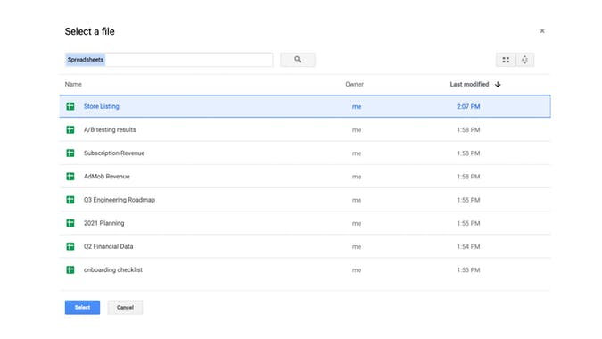 Thunkable Spreadsheet Integration