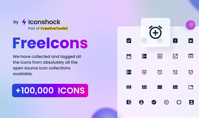 100k Open Source Icons by Iconshock