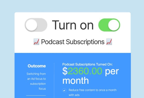Subscription Podcast Calculator