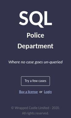 SQL Police Department