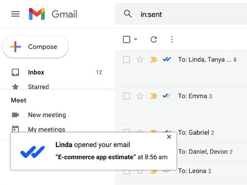 Doubletick for Gmail