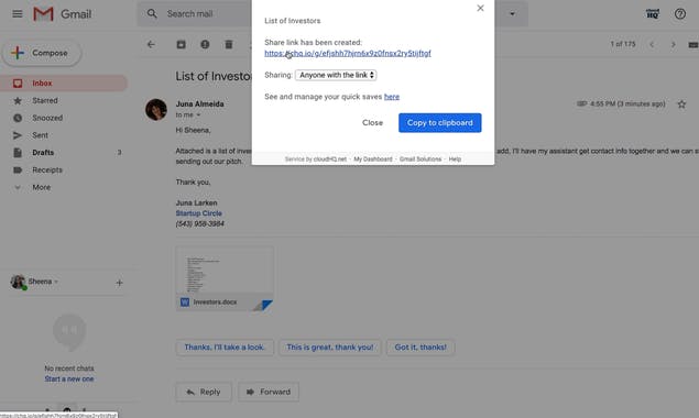 Save Emails to Google Drive by cloudHQ
