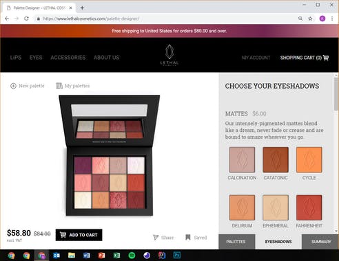 Eyeshadow Palette Designer