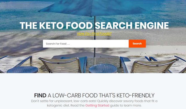 KetoFoodist: Keto Food search engine