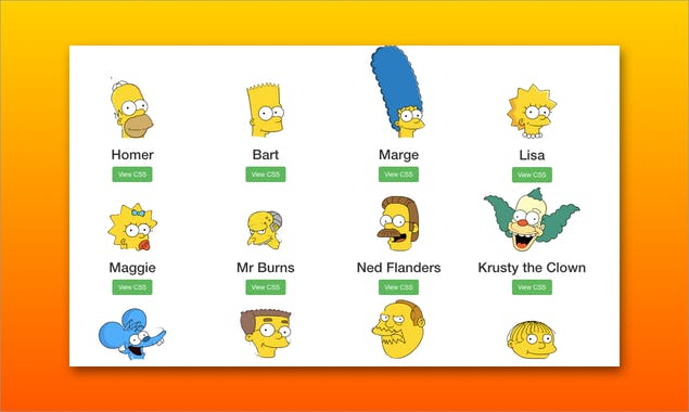 The Simpsons in CSS