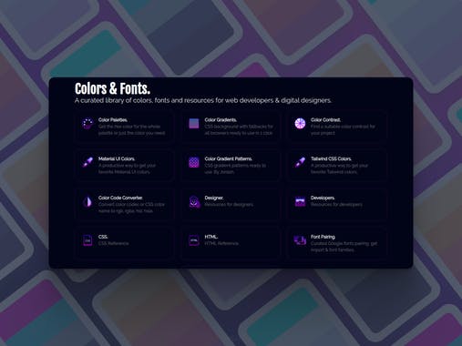 Colors and Fonts