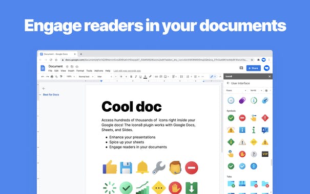 Icons8 Google Docs Add-on