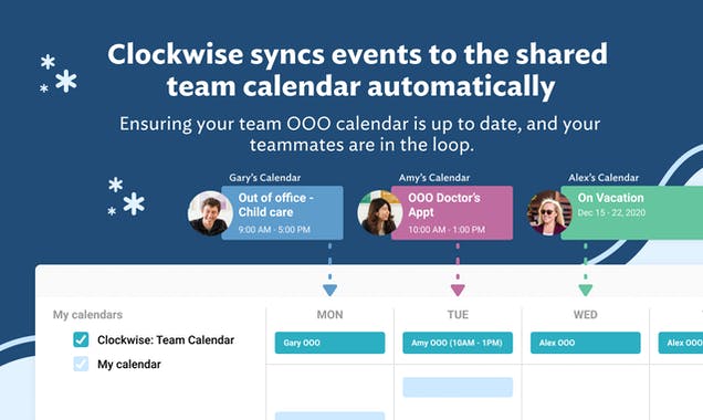 Automatic out-of-office calendar