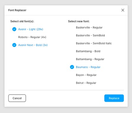 Figma Font Replacer