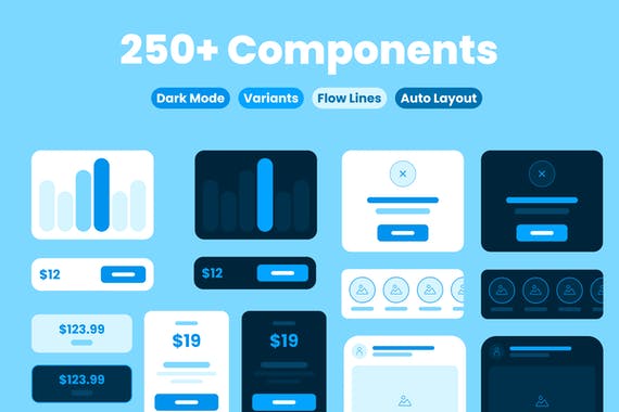 Bloo Lo-fi Wireframe Kit