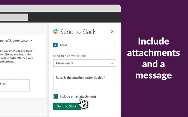 Slack E-mail Add-ins