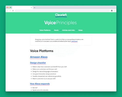 Voice Principles