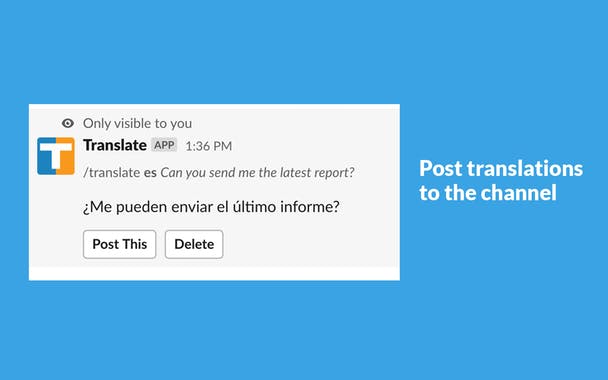 Translate for Slack