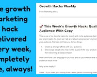 Growth Hacks Weekly!