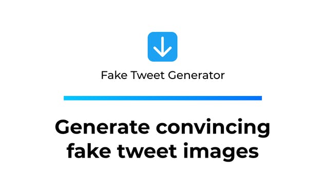 Fake Tweet Generator