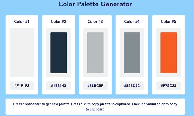 Color Palette Generator