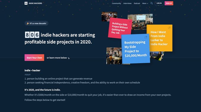 Become an Indie Hacker