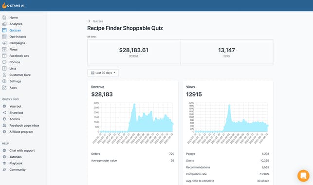 The Shoppable Quiz by Octane AI