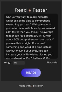 Read 💩 Faster